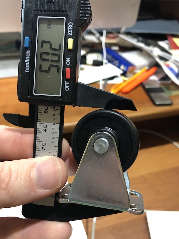 Caliper showing 2"